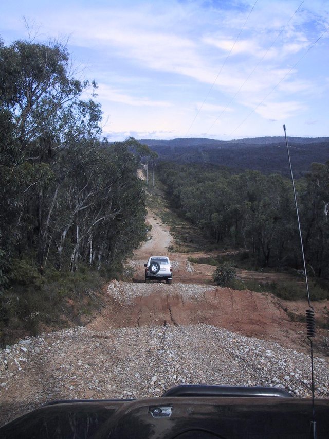 Off down the track