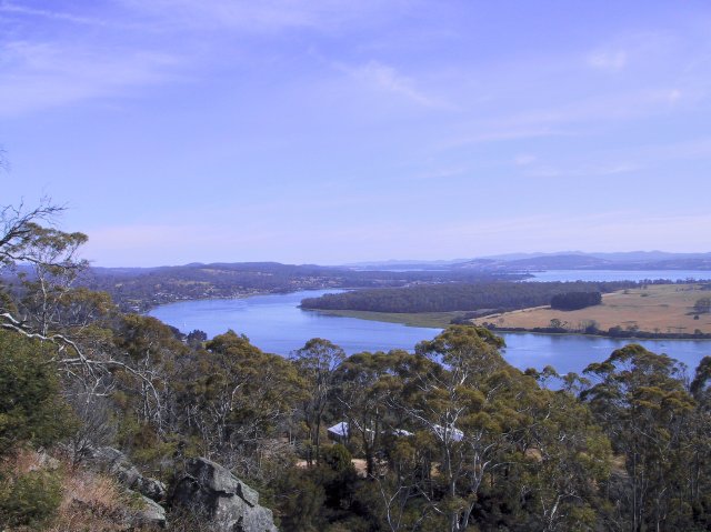 A view over the River Tamar, north of Launceston