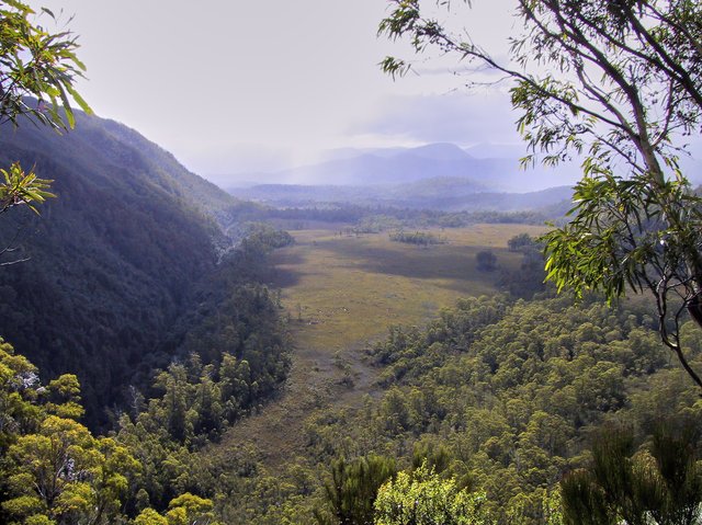 Looking down the Gordon River Valley