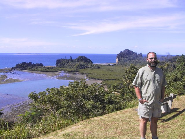 Where karst formations are eroded by the sea