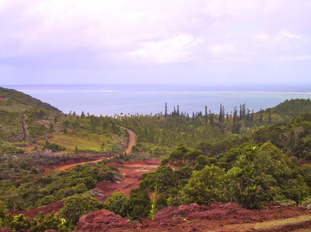 Land, lagoon, reef