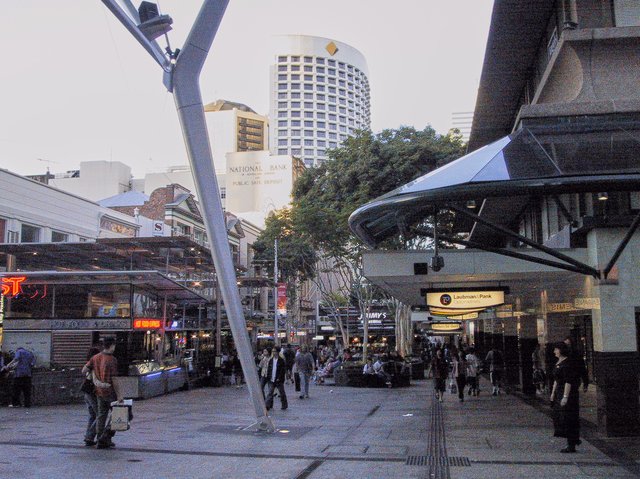 Shopping for new camera on Queen St Mall, Brisbane