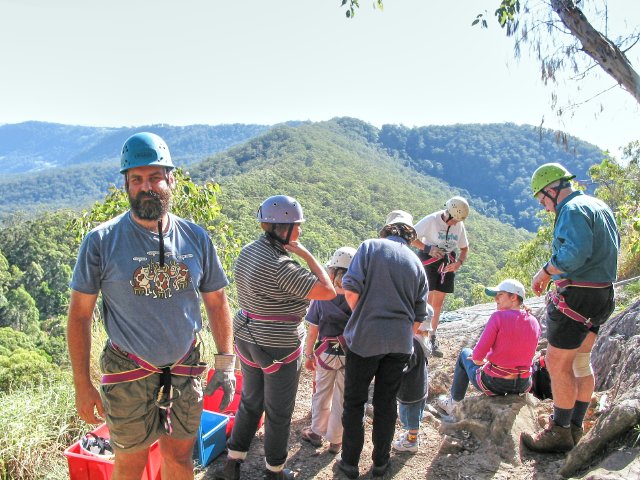 Abseiling at Binna Burra