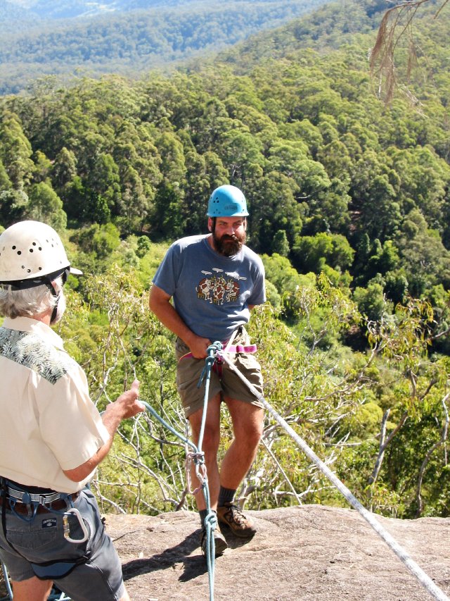 Abseiling at Binna Burra