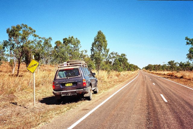 Odometer 105000km, near Undara