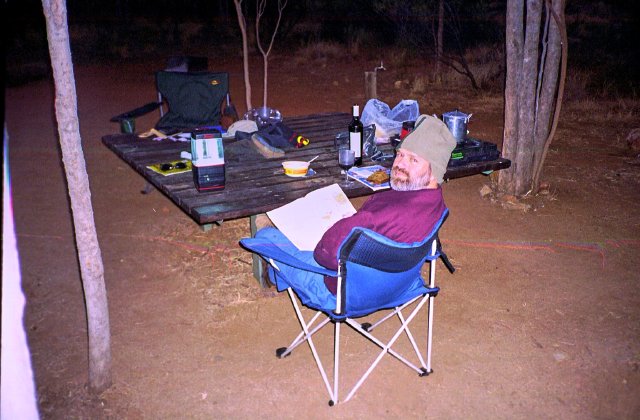 Terphina Gorge campground, with noodles