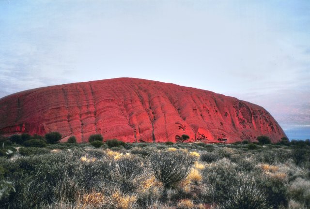 Uluru at sunset