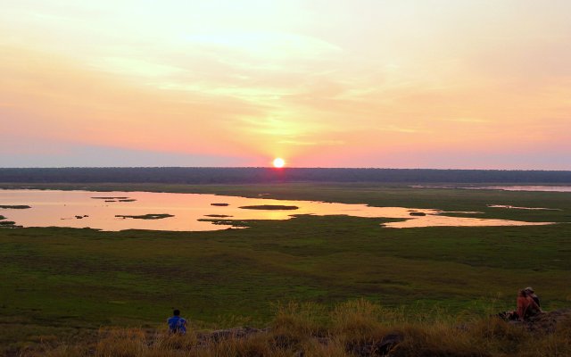 Sunset over billabong