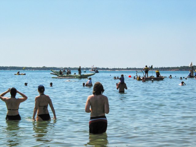 Flotilla on the high seas