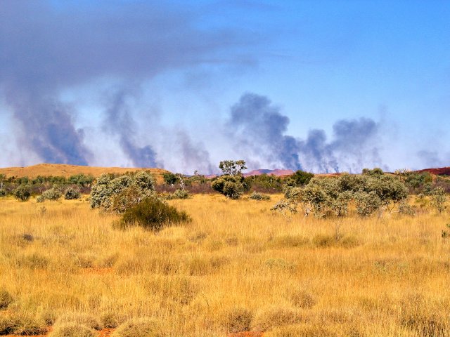 Bushfires between Marble Bar and Newman