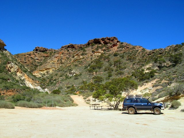 Picnic table, Cape Range