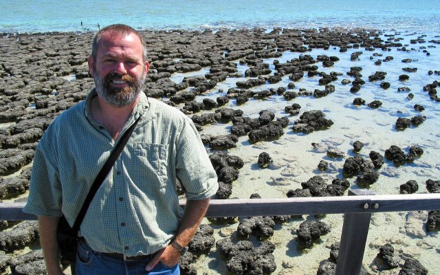 With the stromatolites in Hamelin Pool