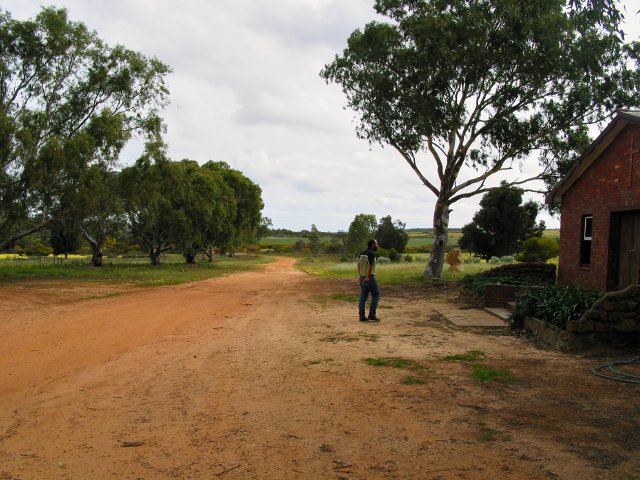 Hutt River Province.  Chris checks out the capital buildings