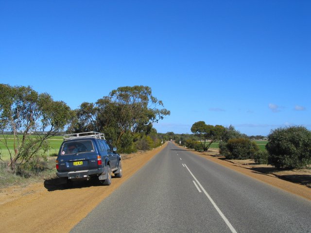 Odometer 128000km, 800m east of Hyden, Western Australia