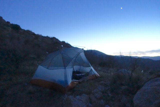 Campsite, mile 73.4