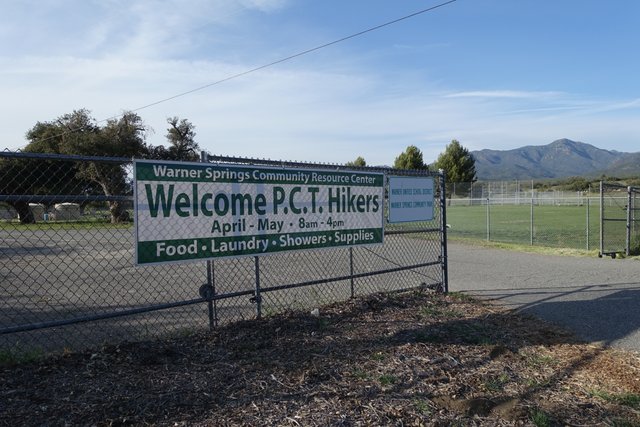 Warner Springs resource Center.  Great place to camp for the night