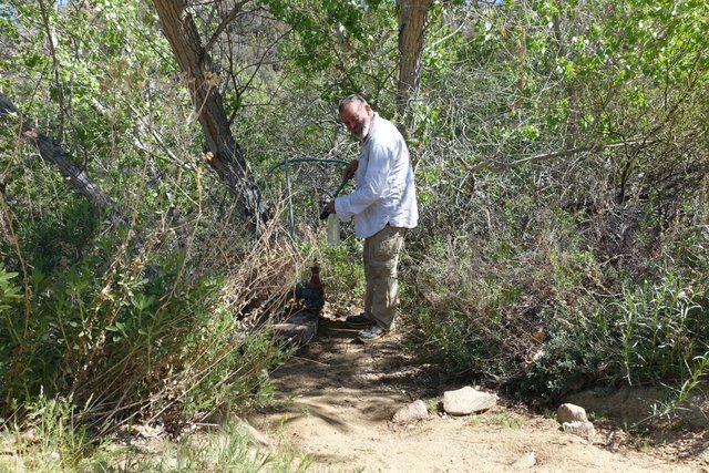 PCT day 8.  Water at Tule Spring