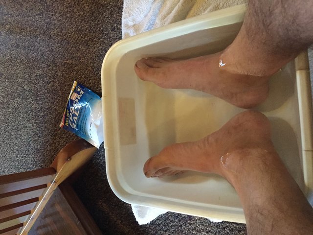 PCT.  Foot bath.  Epsom salt.  How does it work?