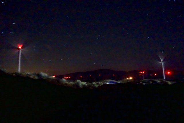 Wind farm at night, m533