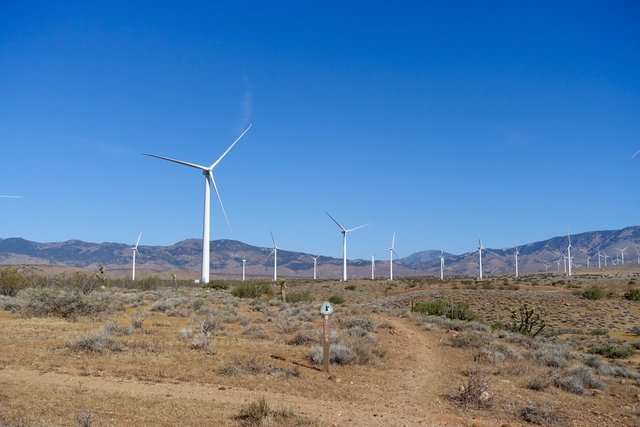 PCT through the wind farm, m535