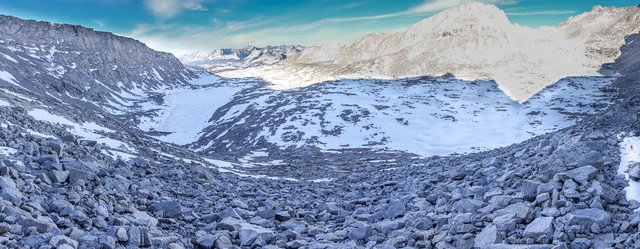 Looking south from the climb to Forester Pass, m779