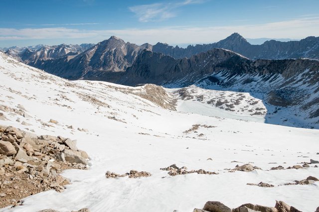 North side, Forester Pass, m779