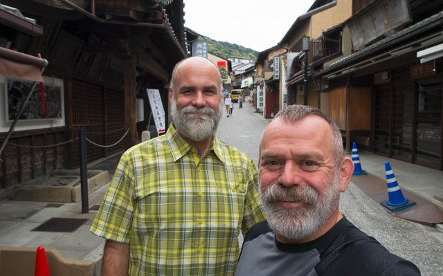 Up to Kiyomizu-dera temple