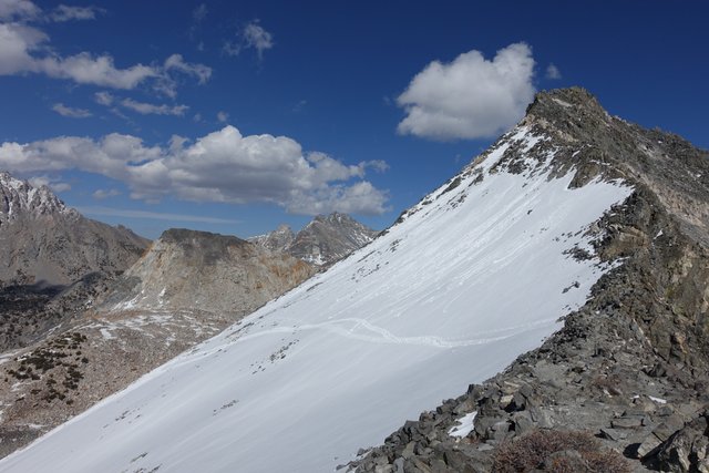 Glen Pass north side, late afternoon, 27 May 2015