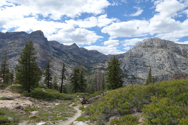 Down into the next canyon