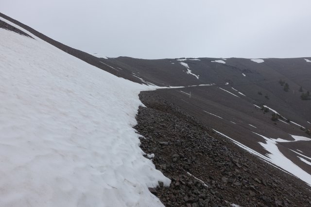 Almost-snow covered trail, m1007