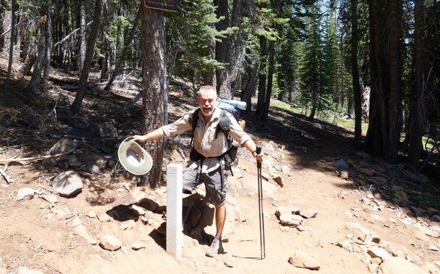 PCT Halfway marker!