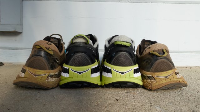 New shoes, yay!  Old shoes, boo!