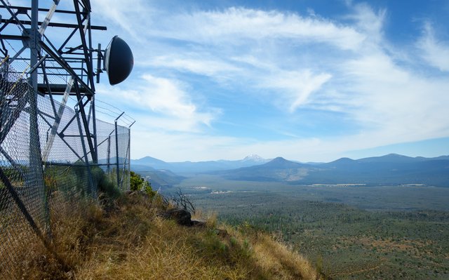 Mt Lassen from Hat Creek lookout station