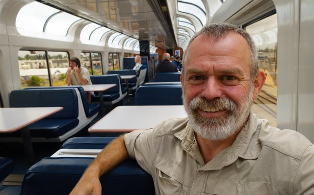 Writing on the train on the way to the PCT