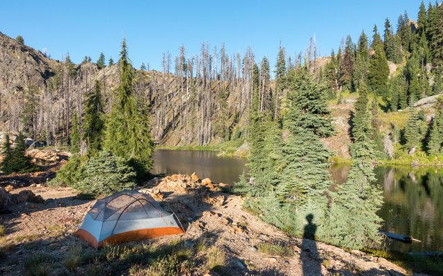 Shadow Lake camp