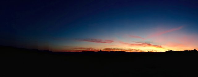 Sunset above Seaid Valley