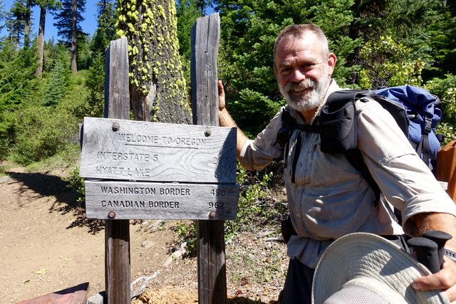 Oregon border on the PCT