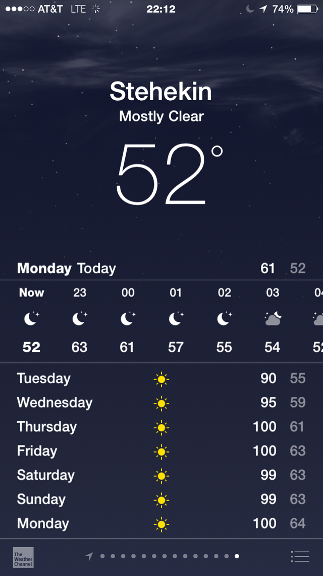 Stehekin forecast from July 27 on