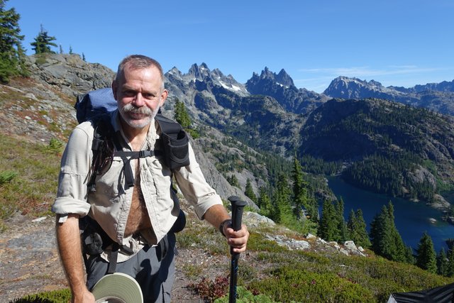 Me above Spectacle Lake