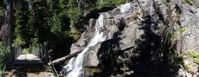 Delate Creek bridge and falls