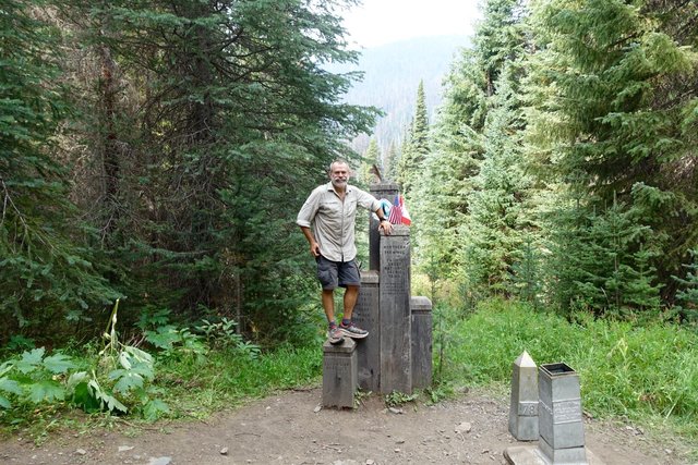 At the PCT northern terminus