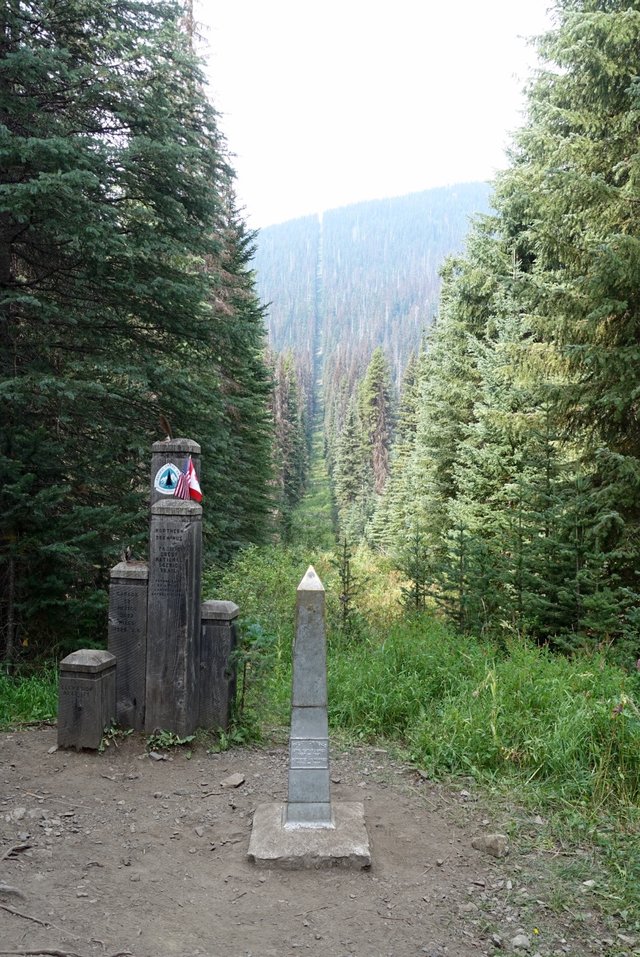 PCT terminus and monument 78