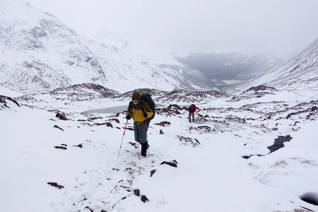 Looking back down Perros Valley