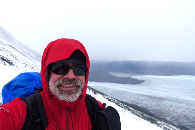 Above the glacier