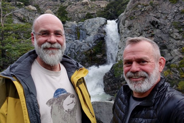 At the waterfall