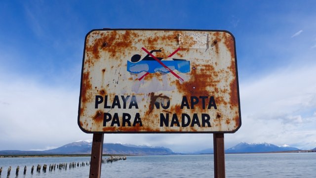 Playa no apta para nadar