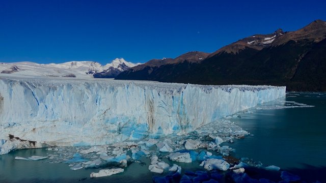 Face of Perito Moreno glacier from the balcony viewpoint