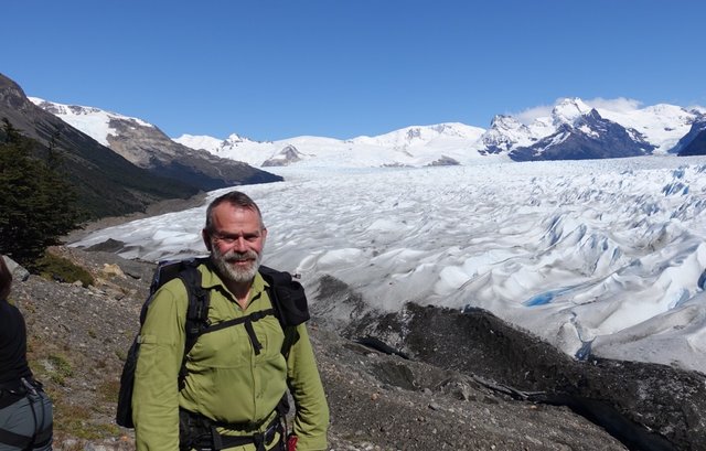 Along the glacier