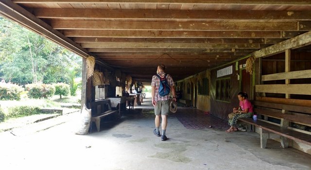 A Penan village longhouse