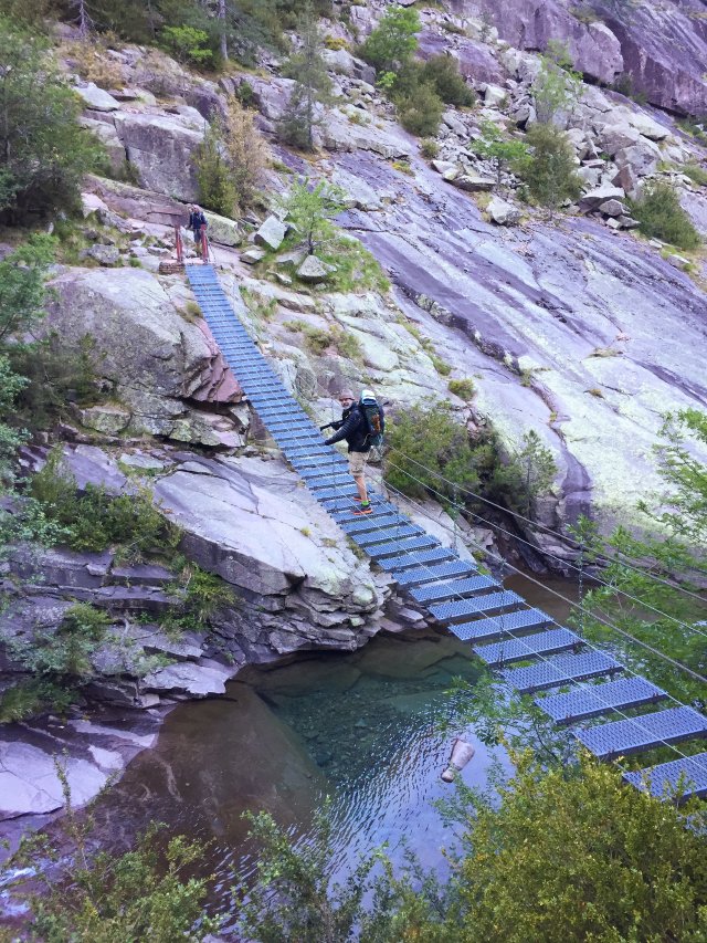 Across a stream